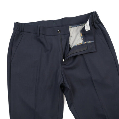 BERWICH “MORELLO ELAX” 高機能ストレッチウール ノータックスラックス ネイビー(navy) 50 | GUARDAROBA MILANO OFFICIAL STORE