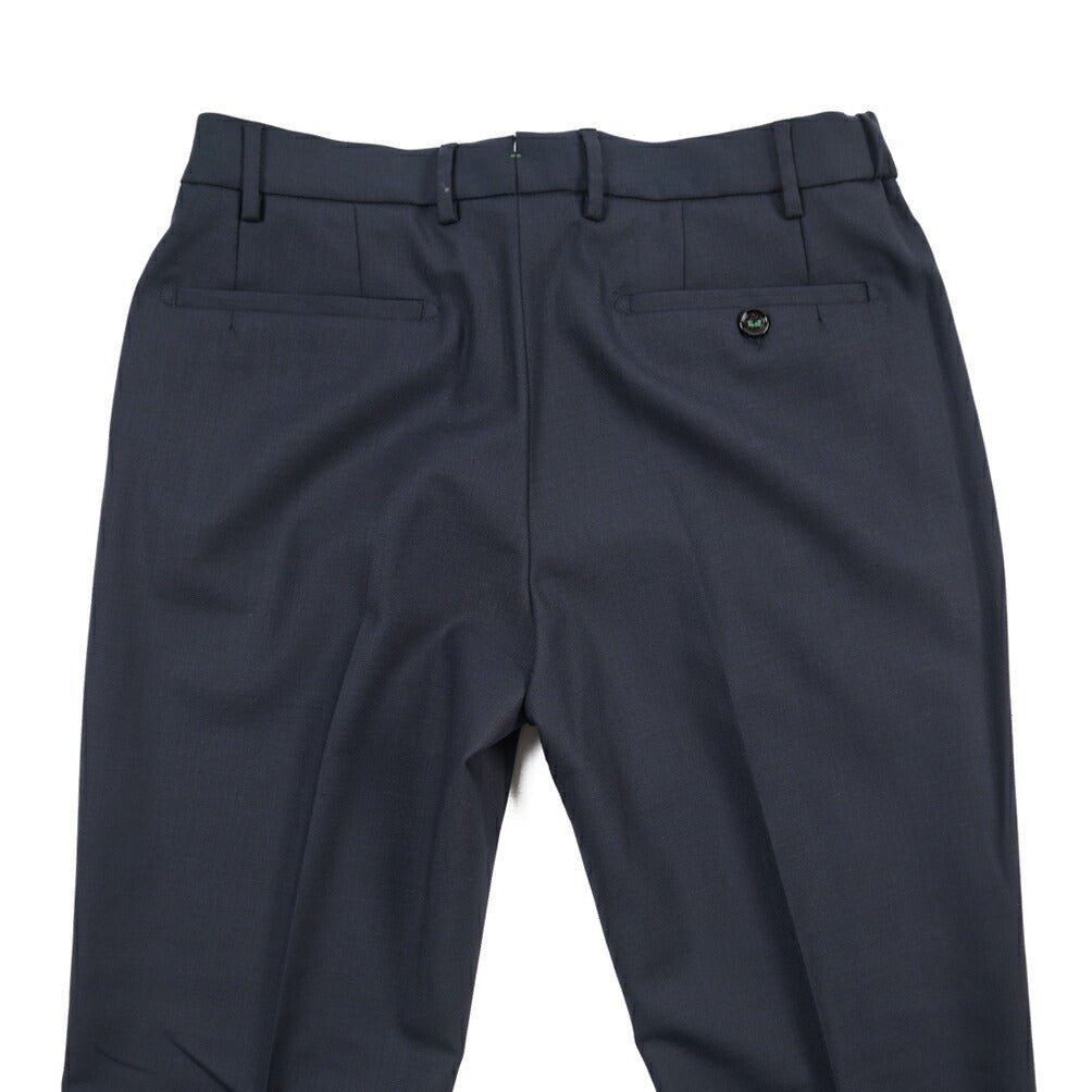 BERWICH “MORELLO ELAX” 高機能ストレッチウール ノータックスラックス ネイビー(navy) 48 | GUARDAROBA MILANO OFFICIAL STORE