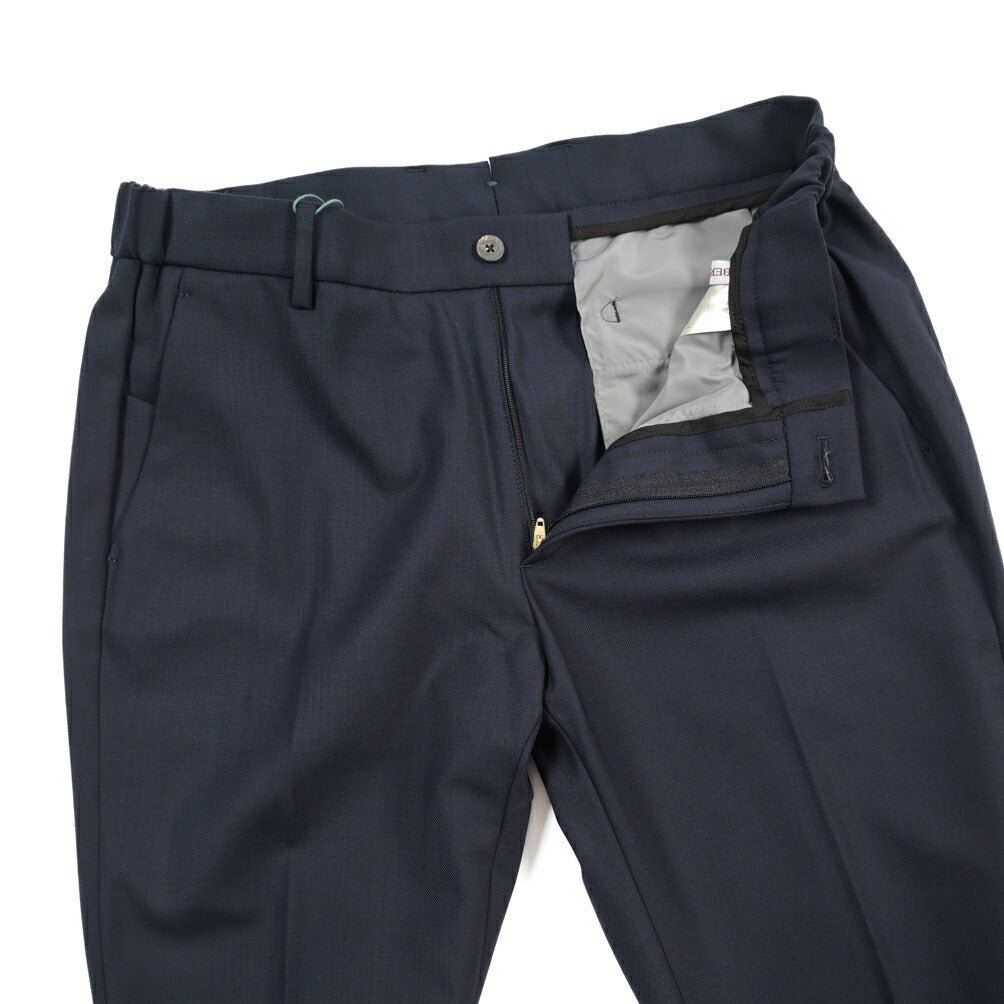 BERWICH “MORELLO ELAX” 高機能ストレッチウール ノータックスラックス ネイビー(navy) 48 | GUARDAROBA MILANO OFFICIAL STORE