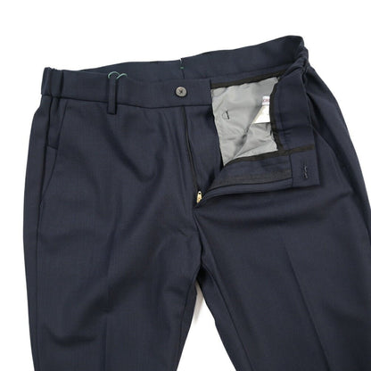 BERWICH “MORELLO ELAX” 高機能ストレッチウール ノータックスラックス ネイビー(navy) 48 | GUARDAROBA MILANO OFFICIAL STORE