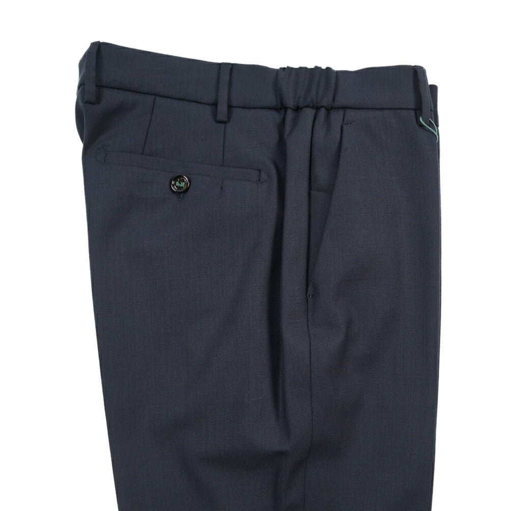 BERWICH “MORELLO ELAX” 高機能ストレッチウール ノータックスラックス ネイビー(navy) 48 | GUARDAROBA MILANO OFFICIAL STORE