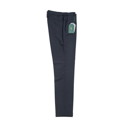 BERWICH “MORELLO ELAX” 高機能ストレッチウール ノータックスラックス ネイビー(navy) 48 | GUARDAROBA MILANO OFFICIAL STORE