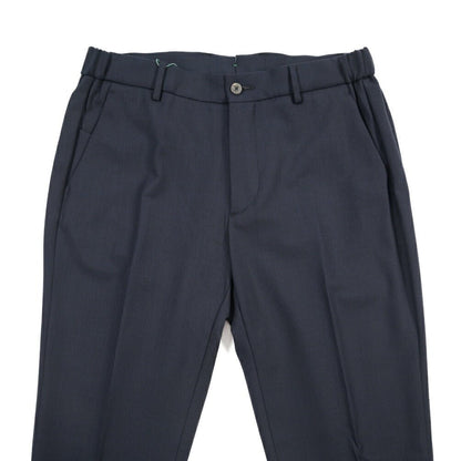 BERWICH “MORELLO ELAX” 高機能ストレッチウール ノータックスラックス ネイビー(navy) 48 | GUARDAROBA MILANO OFFICIAL STORE