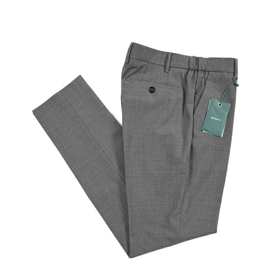 BERWICH “MORELLO ELAX” ストレッチウォッシャブルウール ノータックスラックス グレー 50 | GUARDAROBA MILANO OFFICIAL STORE