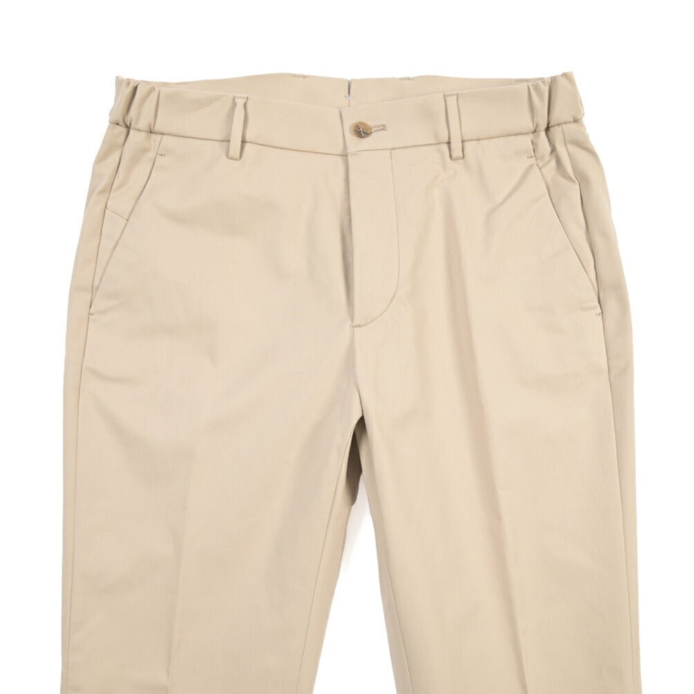 BERWICH “MORELLO ELAX” ストレッチコットン ノータックパンツ ベージュ(sand) 46 | GUARDAROBA MILANO OFFICIAL STORE