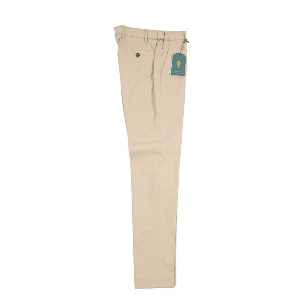 BERWICH “MORELLO ELAX” ストレッチコットン ノータックパンツ ベージュ(sand) 46 | GUARDAROBA MILANO OFFICIAL STORE
