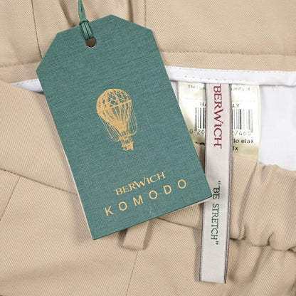 BERWICH “MORELLO ELAX” ストレッチコットン ノータックパンツ ベージュ(sand) 46 | GUARDAROBA MILANO OFFICIAL STORE