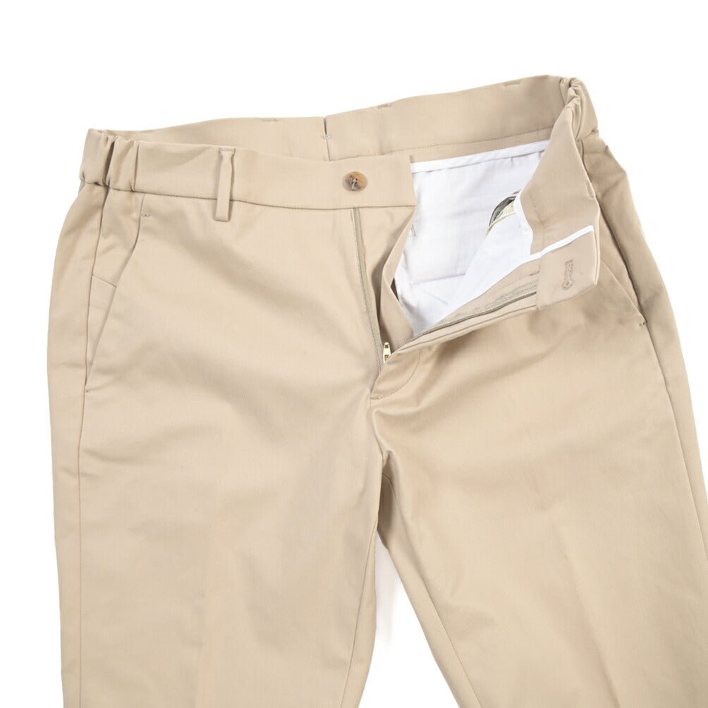BERWICH “MORELLO ELAX” ストレッチコットン ノータックパンツ ベージュ(sand) 46 | GUARDAROBA MILANO OFFICIAL STORE
