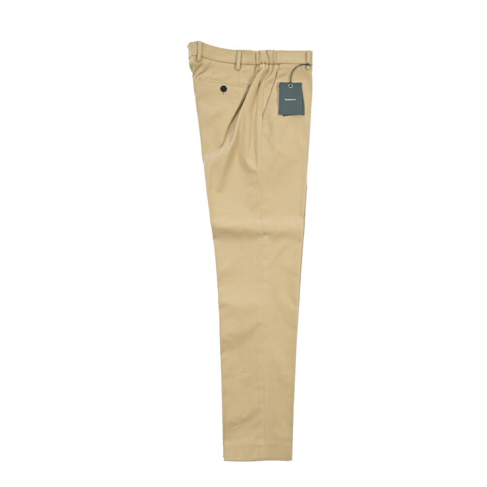 BERWICH “MORELLO ELAX” ストレッチコットン ノータックチノパンツ ベージュ(beige) 48 | GUARDAROBA MILANO OFFICIAL STORE