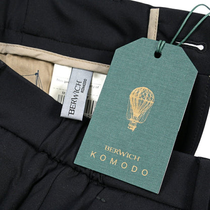 BERWICH “MORELLO ELAX” 高機能ストレッチナイロン ノータックイージーパンツ ブラック(black) 46 | GUARDAROBA MILANO OFFICIAL STORE