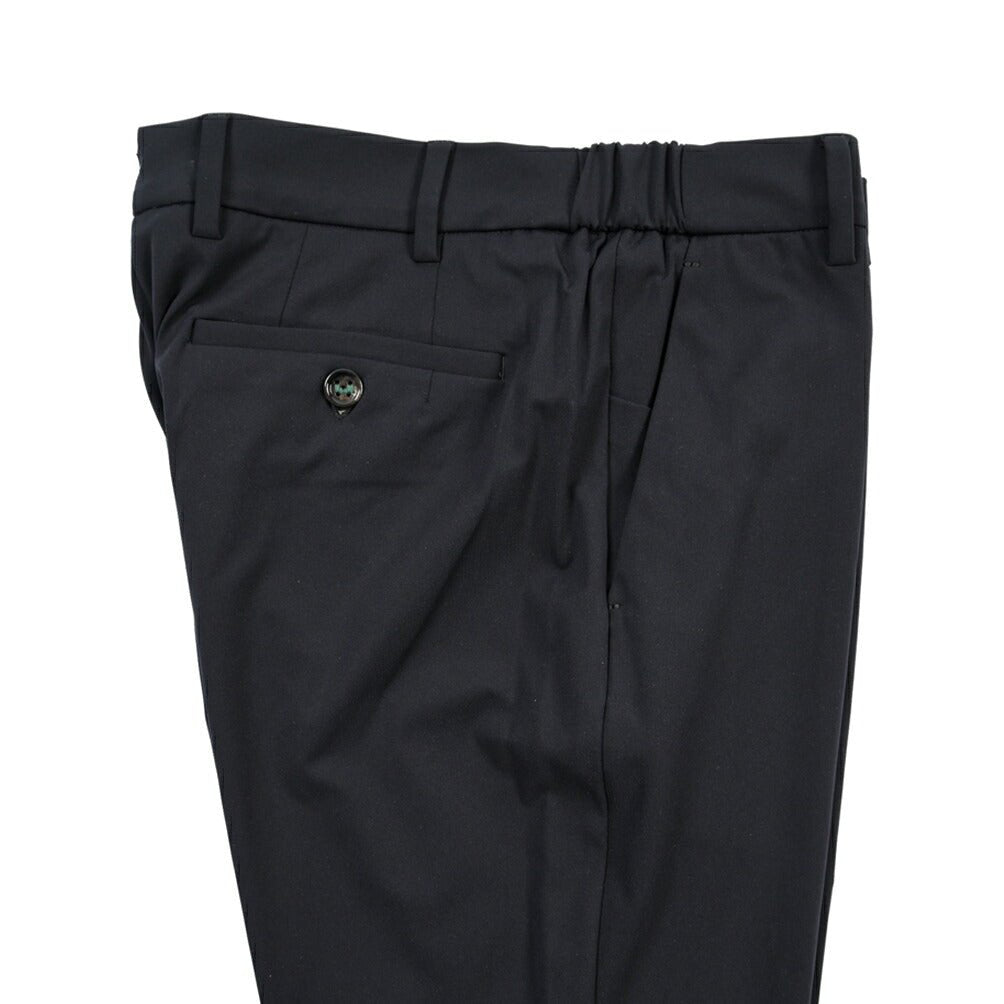 BERWICH “MORELLO ELAX” 高機能ストレッチナイロン ノータックイージーパンツ ブラック(black) 46 | GUARDAROBA MILANO OFFICIAL STORE