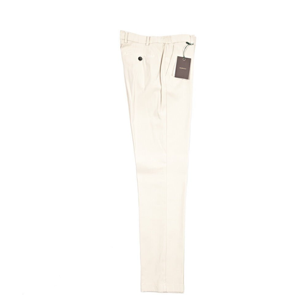 BERWICH "MORELLO ELAX - GD" ビスコース混コットン ノータックイージーパンツ｜433625-46｜GUARDAROBA MILANO OFFICIAL STORE