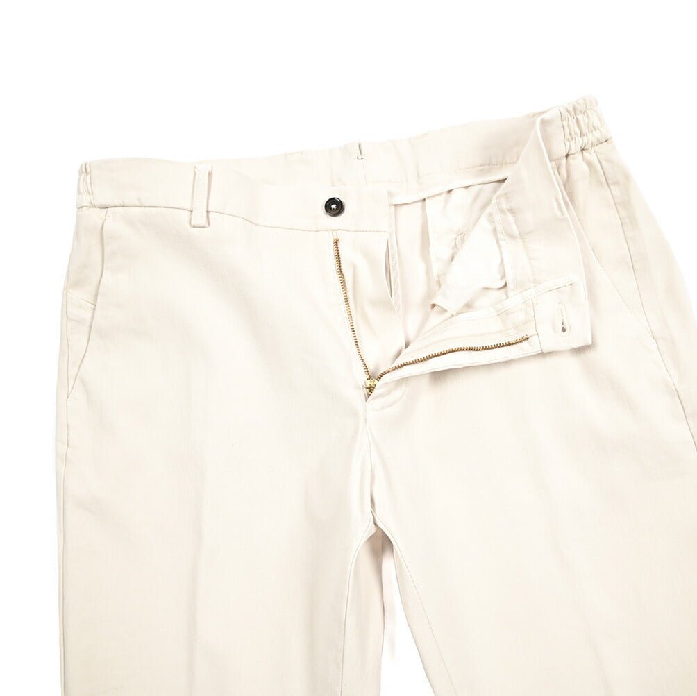 BERWICH "MORELLO ELAX - GD" ビスコース混コットン ノータックイージーパンツ｜433625-46｜GUARDAROBA MILANO OFFICIAL STORE