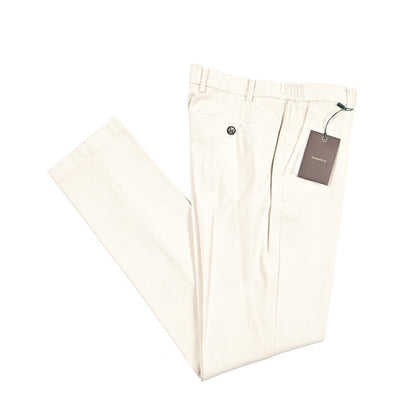 BERWICH "MORELLO ELAX - GD" ビスコース混コットン ノータックイージーパンツ｜433625-46｜GUARDAROBA MILANO OFFICIAL STORE