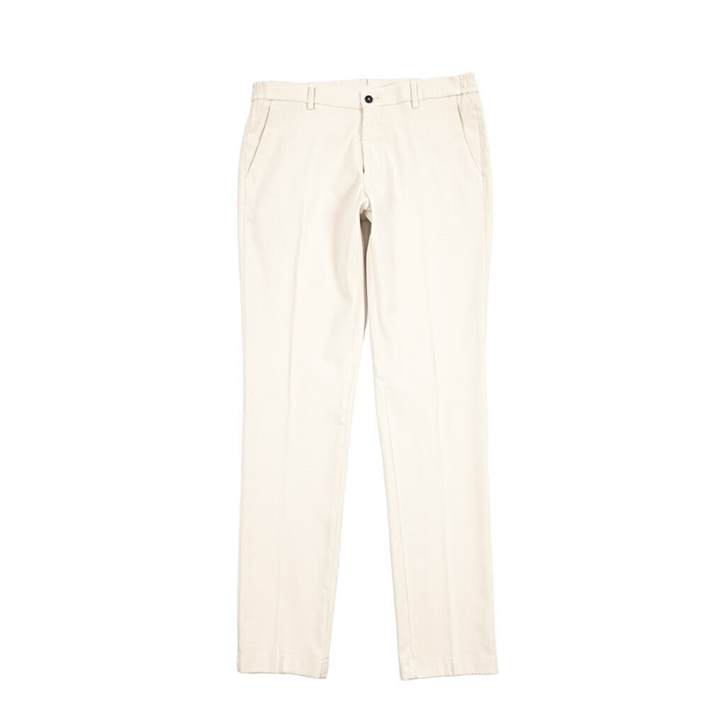 BERWICH "MORELLO ELAX - GD" ビスコース混コットン ノータックイージーパンツ｜433625-46｜GUARDAROBA MILANO OFFICIAL STORE