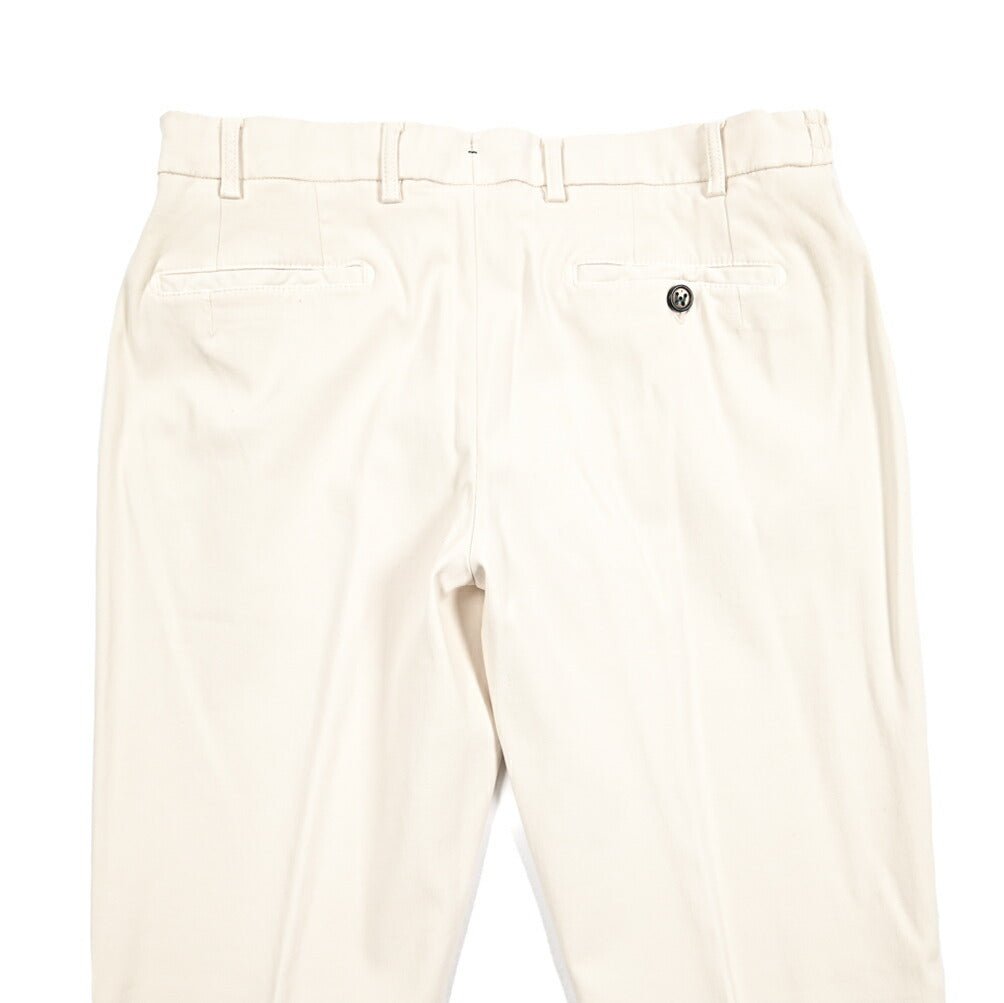 BERWICH "MORELLO ELAX - GD" ビスコース混コットン ノータックイージーパンツ｜433625-46｜GUARDAROBA MILANO OFFICIAL STORE