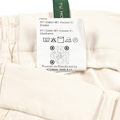 BERWICH "MORELLO ELAX - GD" ビスコース混コットン ノータックイージーパンツ｜433625-46｜GUARDAROBA MILANO OFFICIAL STORE