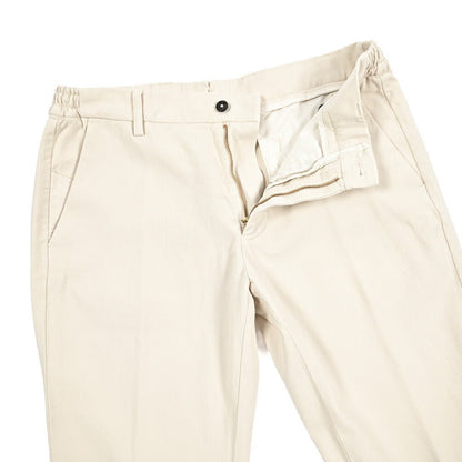 BERWICH "MORELLO ELAX - GD" ストレッチコットンチノ ノータックパンツ オフホワイト(latte802) 44 | GUARDAROBA MILANO OFFICIAL STORE