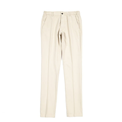 BERWICH "MORELLO ELAX - GD" ストレッチコットンチノ ノータックパンツ オフホワイト(latte802) 44 | GUARDAROBA MILANO OFFICIAL STORE