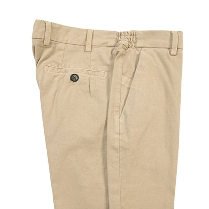 BERWICH “MORELLO ELAX-GD” ストレッチコットン ノータックチノパンツ ベージュ(beige208) 46 | GUARDAROBA MILANO OFFICIAL STORE