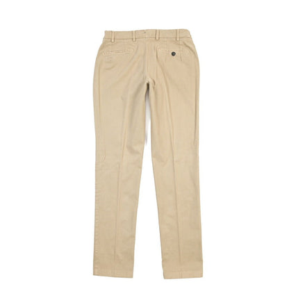 BERWICH “MORELLO ELAX-GD” ストレッチコットン ノータックチノパンツ ベージュ(beige208) 46 | GUARDAROBA MILANO OFFICIAL STORE