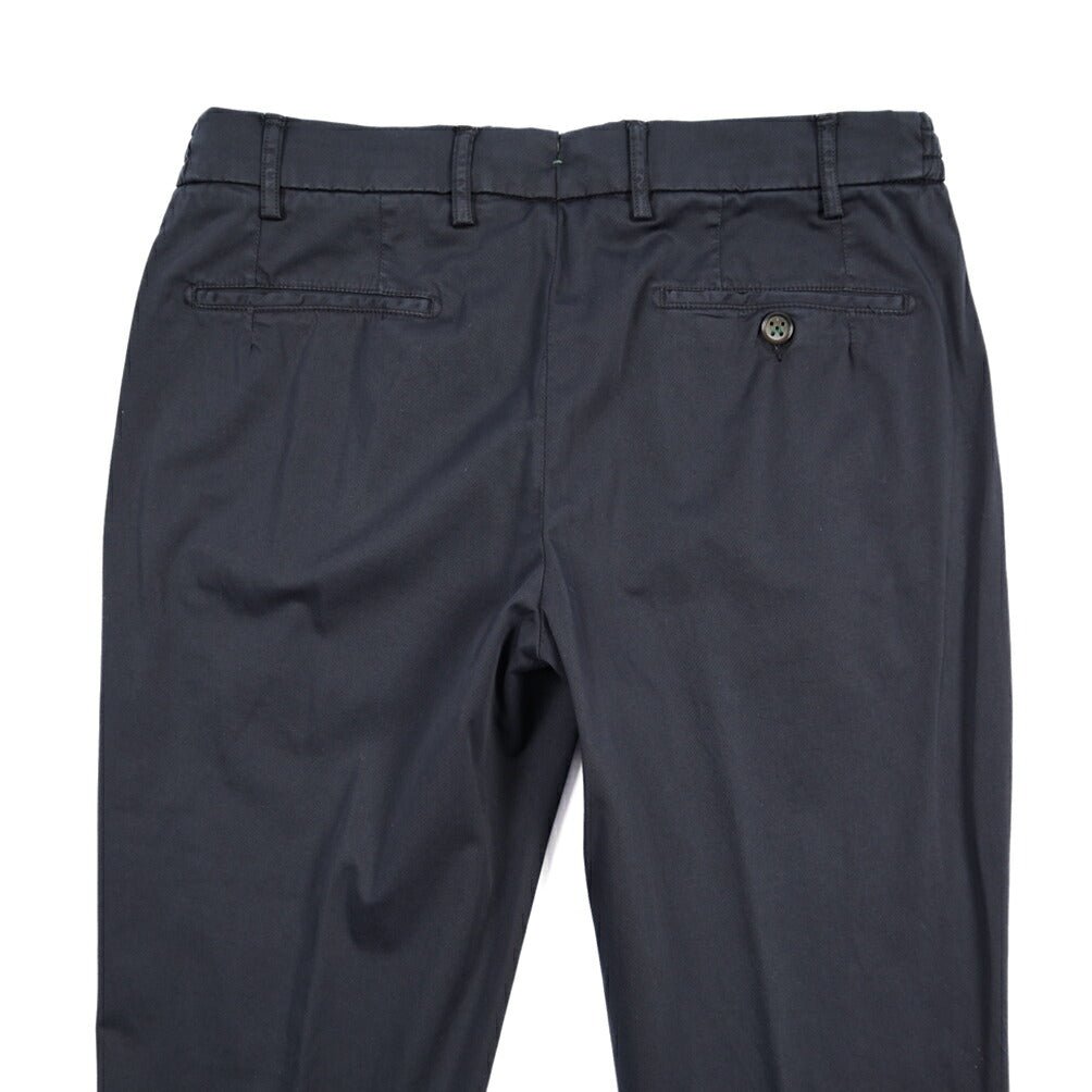BERWICH “MORELLO ELAX-GD” ストレッチコットン ノータックチノパンツ ネイビー(navy665) 46 | GUARDAROBA MILANO OFFICIAL STORE