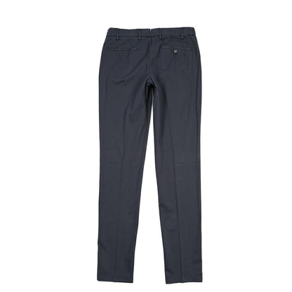 BERWICH “MORELLO ELAX-GD” ストレッチコットン ノータックチノパンツ ネイビー(navy665) 46 | GUARDAROBA MILANO OFFICIAL STORE