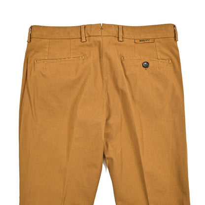 BERWICH "MORELLO - GD" リヨセル混コットンチノ ノータックパンツ ブラウン(biscotto887) 46 | GUARDAROBA MILANO OFFICIAL STORE