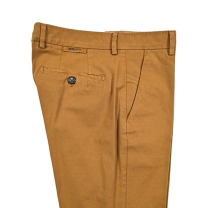 BERWICH "MORELLO - GD" リヨセル混コットンチノ ノータックパンツ ブラウン(biscotto887) 46 | GUARDAROBA MILANO OFFICIAL STORE