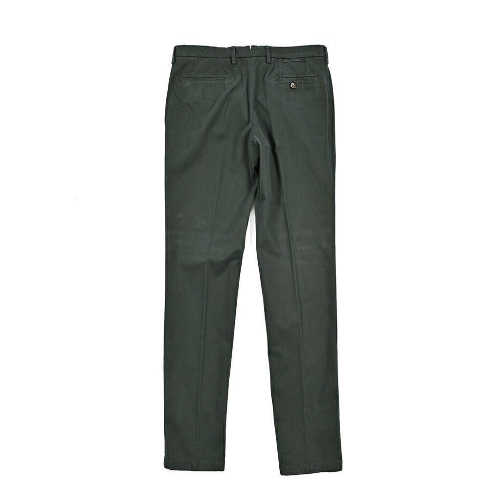 BERWICH "MORELLO - GD" ストレッチコットンチノ ノータックパンツ カーキグリーン(army861) 44 | GUARDAROBA MILANO OFFICIAL STORE