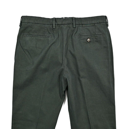 BERWICH "MORELLO - GD" ストレッチコットンチノ ノータックパンツ カーキグリーン(army861) 44 | GUARDAROBA MILANO OFFICIAL STORE