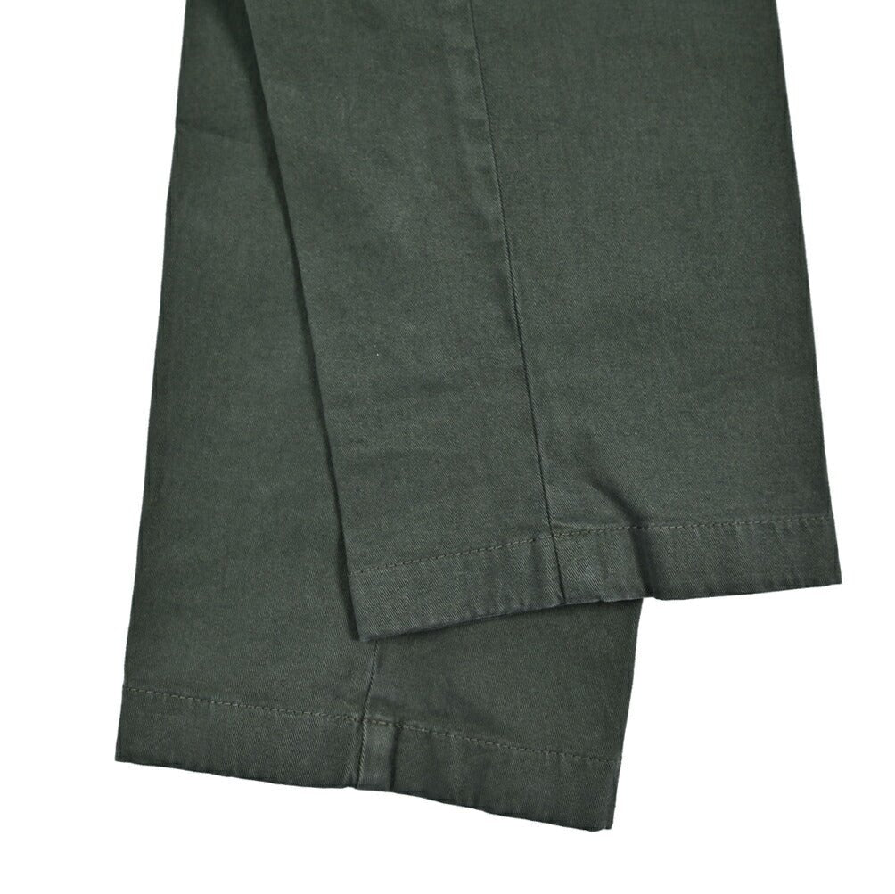 BERWICH "MORELLO - GD" ストレッチコットンチノ ノータックパンツ カーキグリーン(army861) 44 | GUARDAROBA MILANO OFFICIAL STORE
