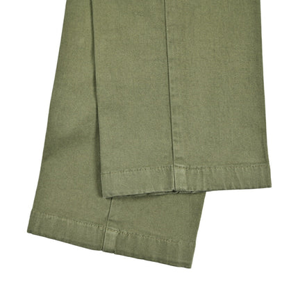 BERWICH "MORELLO - GD" ストレッチコットンチノ ノータックパンツ カーキグリーン(militare5520) 44 | GUARDAROBA MILANO OFFICIAL STORE