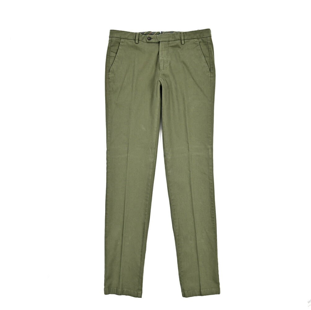 【新品タグ付き 50】GTA BYRON ワンプリーツ ストレッチチノ カーキ CLEARANCE SALE｜BERWICH ベルウィッチ / ベルウィッチ / MORELLO-GD