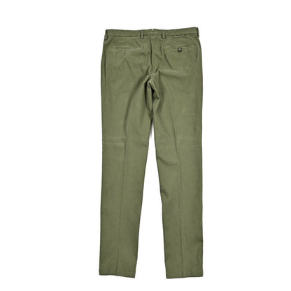 BERWICH "MORELLO - GD" ストレッチコットンチノ ノータックパンツ カーキグリーン(militare5520) 44 | GUARDAROBA MILANO OFFICIAL STORE