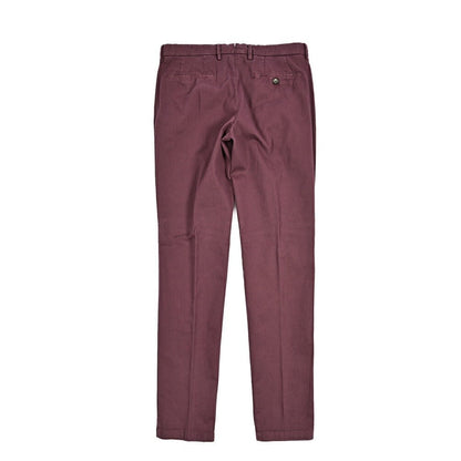 BERWICH "MORELLO - GD" ストレッチコットンチノ ノータックパンツ ワインレッド(cabernet130) 44 | GUARDAROBA MILANO OFFICIAL STORE