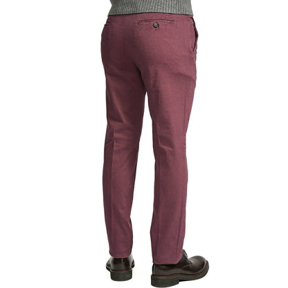 BERWICH "MORELLO - GD" ストレッチコットンチノ ノータックパンツ ワインレッド(cabernet130) 44 | GUARDAROBA MILANO OFFICIAL STORE