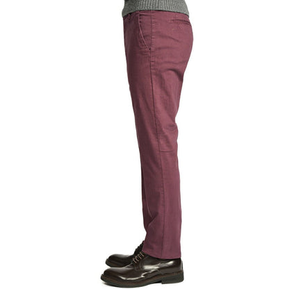 BERWICH "MORELLO - GD" ストレッチコットンチノ ノータックパンツ ワインレッド(cabernet130) 44 | GUARDAROBA MILANO OFFICIAL STORE