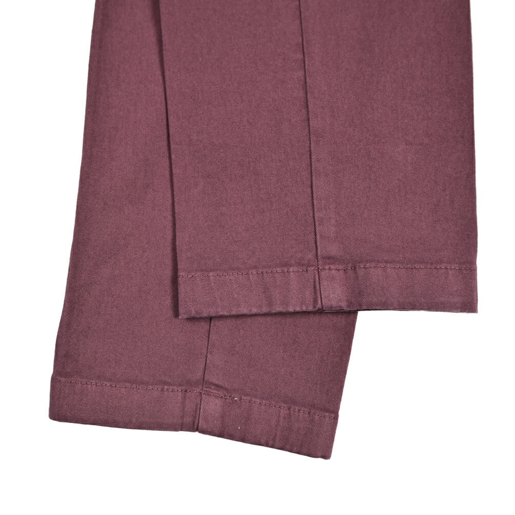 BERWICH "MORELLO - GD" ストレッチコットンチノ ノータックパンツ ワインレッド(cabernet130) 44 | GUARDAROBA MILANO OFFICIAL STORE
