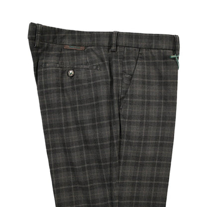 BERWICH “MORELLO-GD” ストレッチコットン ノータックチノパンツ ブラウン(moro1432) 54 | GUARDAROBA MILANO OFFICIAL STORE