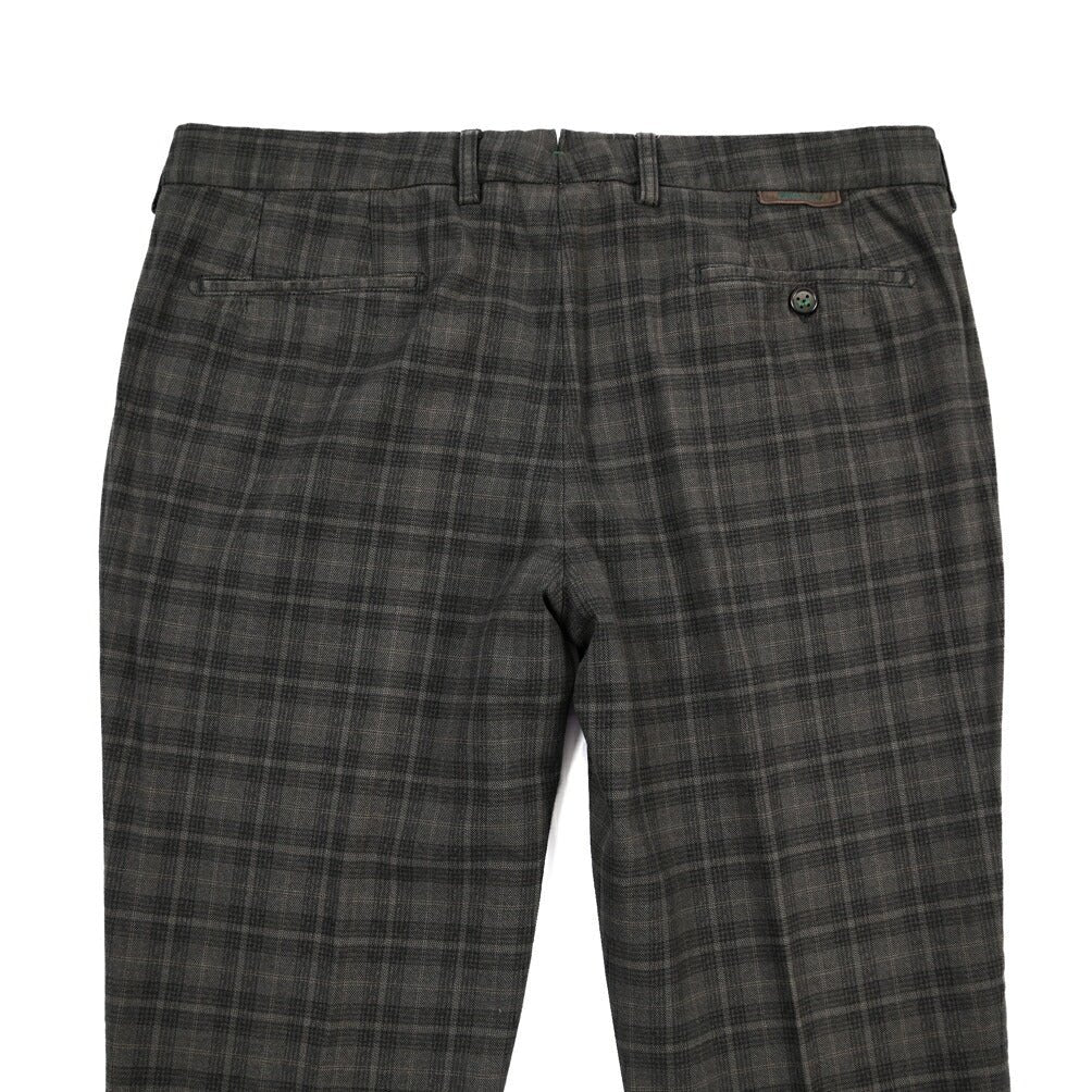 BERWICH “MORELLO-GD” ストレッチコットン ノータックチノパンツ ブラウン(moro1432) 54 | GUARDAROBA MILANO OFFICIAL STORE