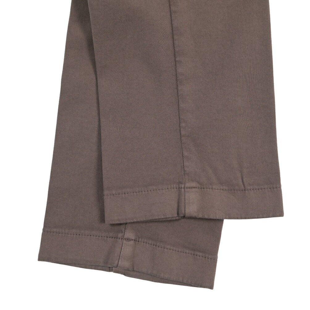 BERWICH “MORELLO - GD” ビスコース混 ノータックストレッチパンツ ブラウン(moro1432) 48 | GUARDAROBA MILANO OFFICIAL STORE