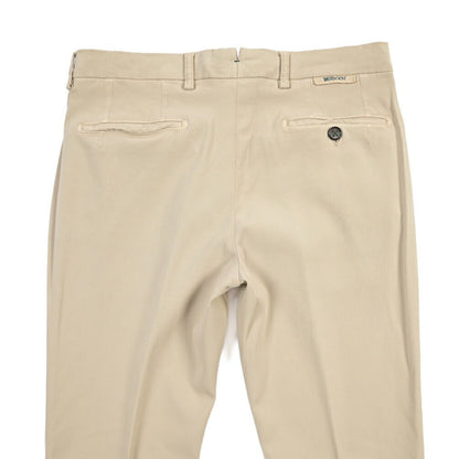 BERWICH “MORELLO - GD” ビスコース混コットン ノータックチノパンツ ベージュ(beige208) 54 | GUARDAROBA MILANO OFFICIAL STORE