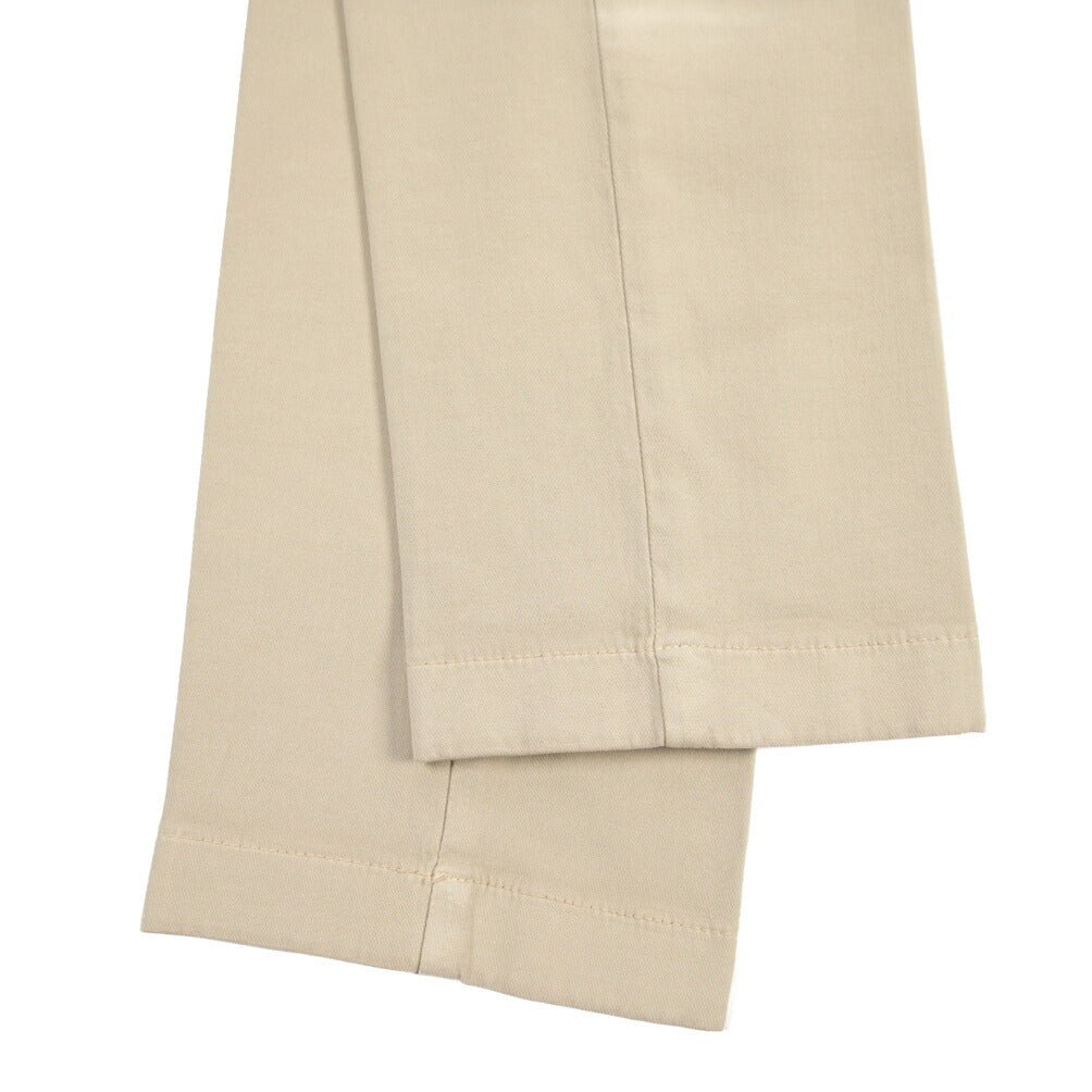 BERWICH “MORELLO - GD” ビスコース混コットン ノータックチノパンツ ベージュ(beige208) 54 | GUARDAROBA MILANO OFFICIAL STORE