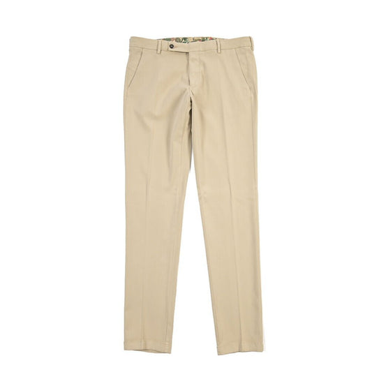 BERWICH “MORELLO - GD” ビスコース混コットン ノータックチノパンツ ベージュ(beige208) 50 | GUARDAROBA MILANO OFFICIAL STORE