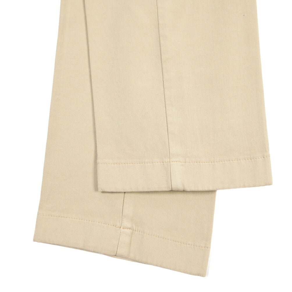 BERWICH “MORELLO - GD” ビスコース混コットン ノータックチノパンツ ベージュ(beige208) 50 | GUARDAROBA MILANO OFFICIAL STORE