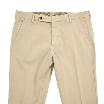 BERWICH “MORELLO - GD” ビスコース混コットン ノータックチノパンツ ベージュ(beige208) 50 | GUARDAROBA MILANO OFFICIAL STORE