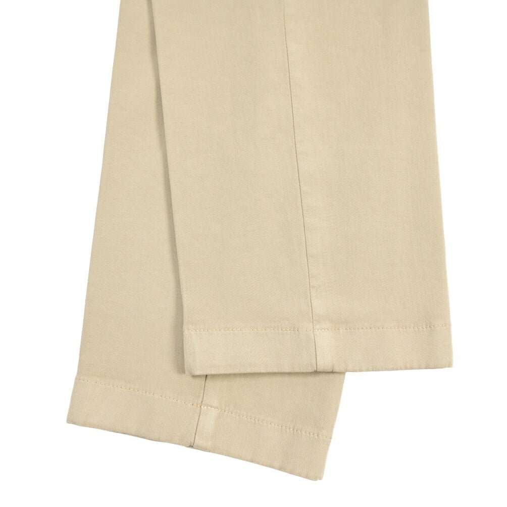BERWICH “MORELLO - GD” ビスコース混コットン ノータックチノパンツ ベージュ(beige208) 52 | GUARDAROBA MILANO OFFICIAL STORE