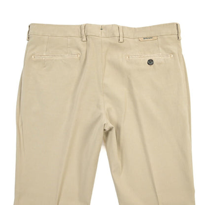 BERWICH “MORELLO - GD” ビスコース混コットン ノータックチノパンツ ベージュ(beige208) 46 | GUARDAROBA MILANO OFFICIAL STORE
