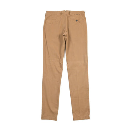 BERWICH “MORELLO - GD” ストレッチコットン ノータックチノパンツ ブラウン(khaki180) 48 | GUARDAROBA MILANO OFFICIAL STORE